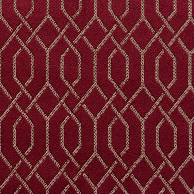 Charlotte Fabrics D182 Merlot Lattice