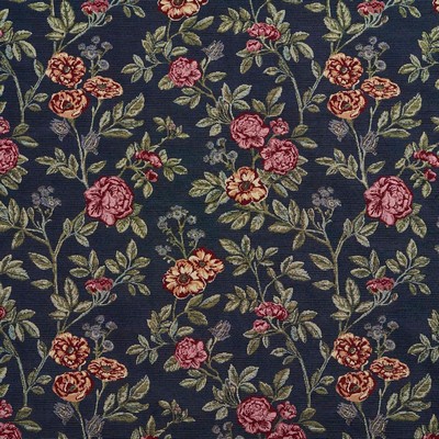 Charlotte Fabrics D2058 Navy Bouquet