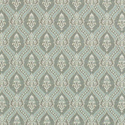 Charlotte Fabrics D3286 Aqua Ornate