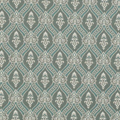 Charlotte Fabrics D3287 Turquoise Ornate