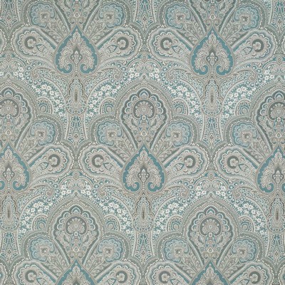Charlotte Fabrics D3299 Turquoise Flora