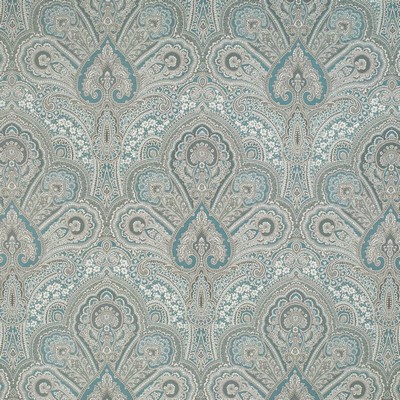 Charlotte Fabrics D3299 Turquoise Flora