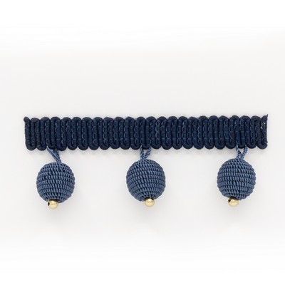 Stout Trim HOPAT BEADED FRINGE 5 NAVY NAVY