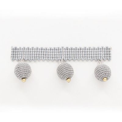 Stout Trim HOPAT BEADED FRINGE 6 PLATINUM PLATINUM