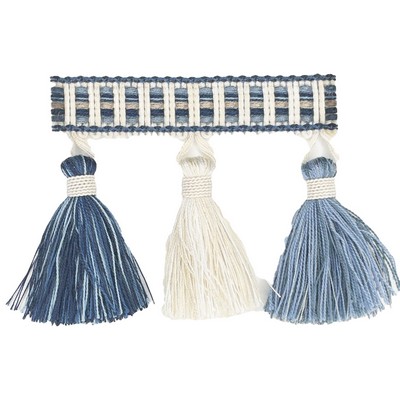 Stout Trim NINA TASSEL FRINGE 1 COBALT