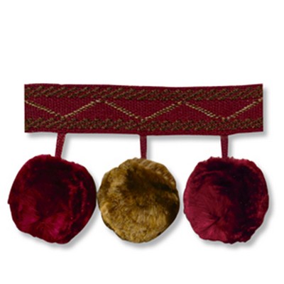 Robert Allen Trim Alchemy Pom Pom Ruby