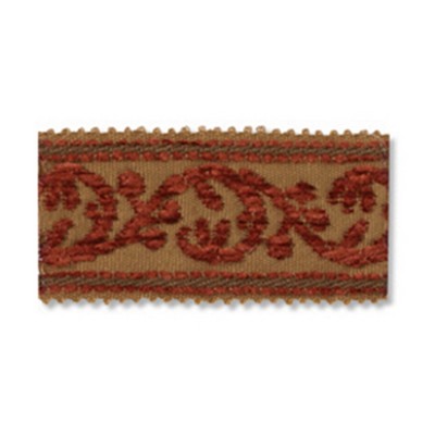 Robert Allen Trim VELOUR SCROLL TIGER LILY