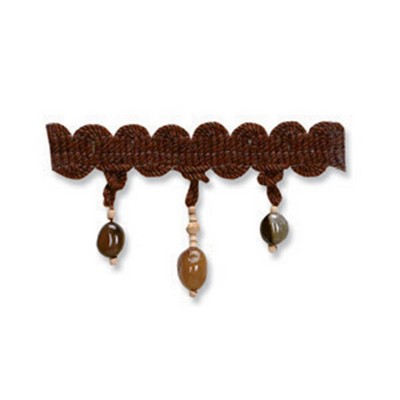 Robert Allen Trim RIVERSTN BEADS MAHOGANY