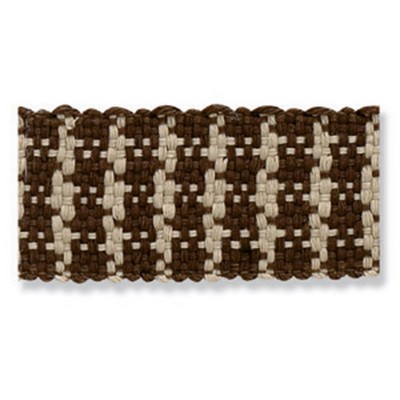 Robert Allen Trim HOUNDSTOOTH BR MAHOGANY