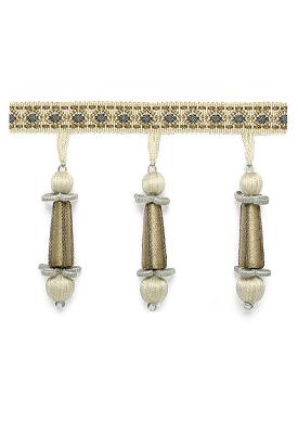Schumacher Trim ADDINGTON MOLDED TASSEL FRINGE MOONSTONE