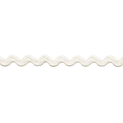 Schumacher Trim CHANTAL LINEN RICKRACK BLANC