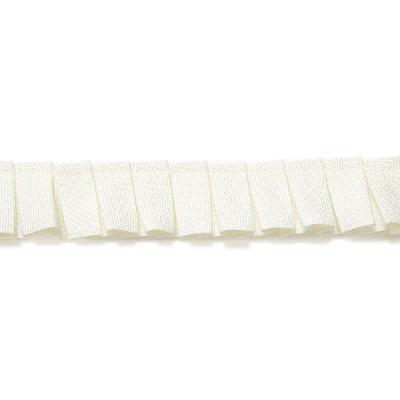 Schumacher Trim COLETTE PLEATED RUCHE BLANC