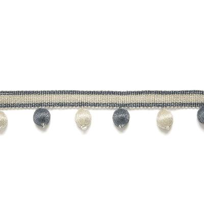 Schumacher Trim MADELEINE BOBBLE FRINGE ASH