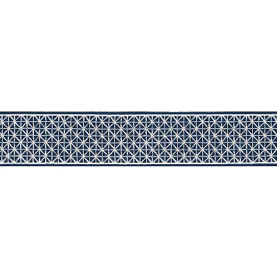 Schumacher Trim DIRECTOIRE TAPE BLEU MARINE
