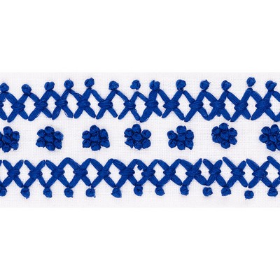 Schumacher Trim SUNNYVALE TAPE BLUE