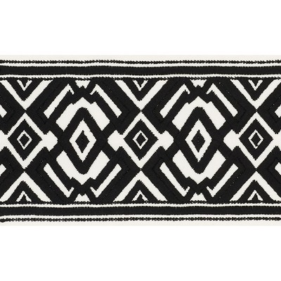 Schumacher Trim AVALON TAPE BLACK ON IVORY