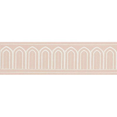 Schumacher Trim ARCHES EMBROIDERED TAPE BLUSH