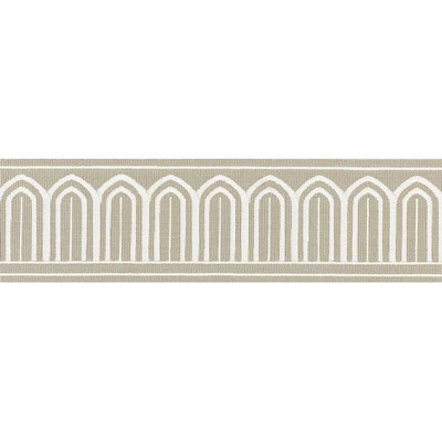 Schumacher Trim ARCHES EMBROIDERED TAPE TAUPE