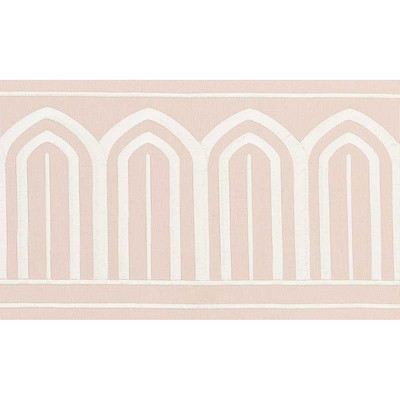 Schumacher Trim ARCHES EMBROIDERED TAPE WIDE BLUSH