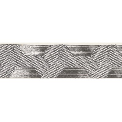 Schumacher Trim INARA TAPE BLACK & CHARCOAL