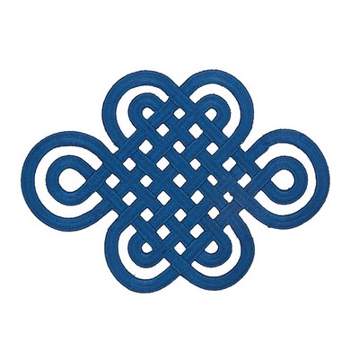 Schumacher Trim GOOD LUCK KNOT APPLIQUE SAPPHIRE