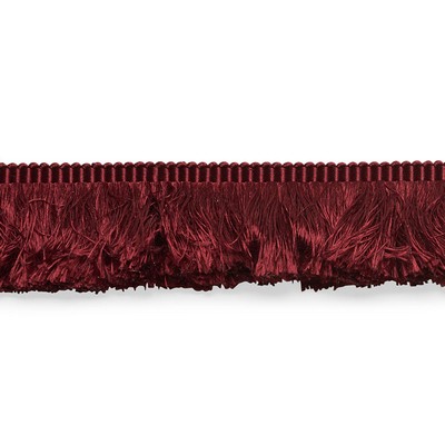 Schumacher Trim FRANCOIS SILK BRUSH FRINGE BURGUNDY