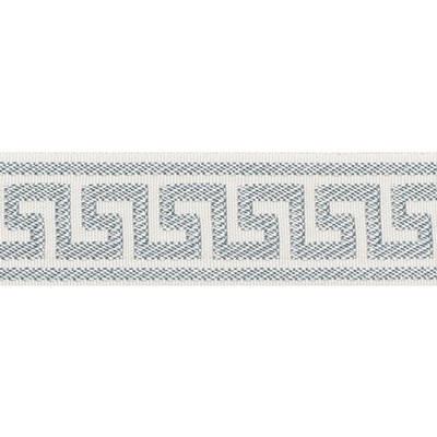 Schumacher Trim ETIENNE SILK GREEK KEY NARROW CLOUD