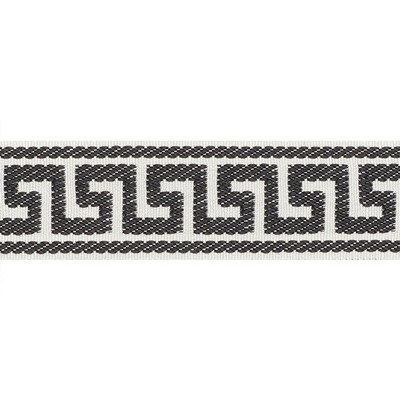 Schumacher Trim ETIENNE SILK GREEK KEY NARROW BLACK