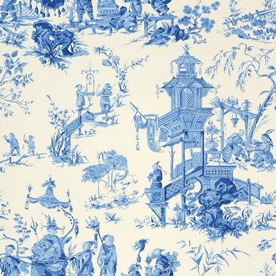 Schumacher Wallpaper CHINOIS CHINA BLUE