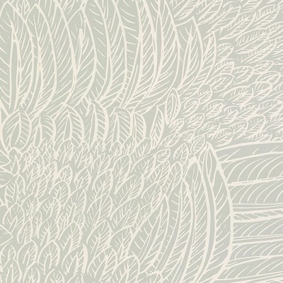 Schumacher Wallpaper FEATHERFEST SMOKE