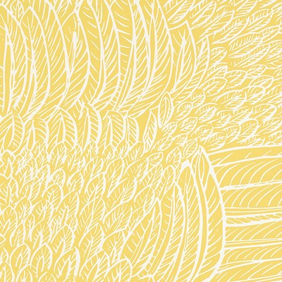 Schumacher Wallpaper FEATHERFEST CITRON