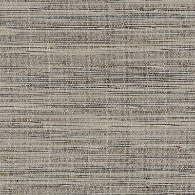 Schumacher Wallpaper BURNISHED RAFFIA BURNISHED SILVER