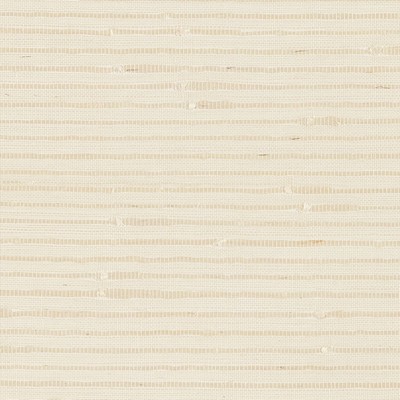 Schumacher Wallpaper BANDED GRASSCLOTH CREAM