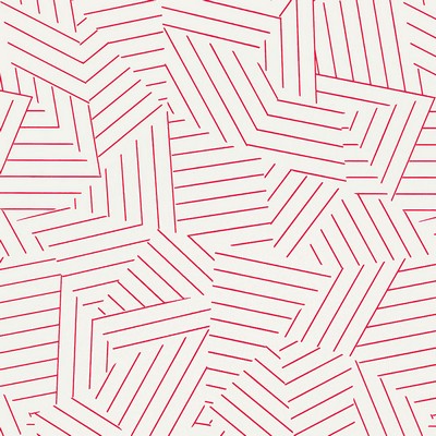 Schumacher Wallpaper DECONSTRUCTED STRIPE RED