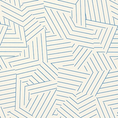 Schumacher Wallpaper DECONSTRUCTED STRIPE COBALT