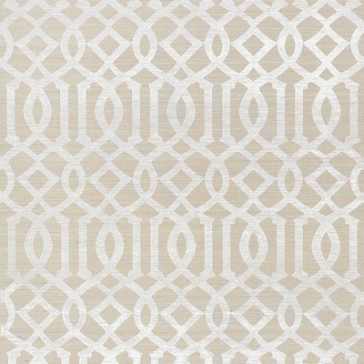 Schumacher Wallpaper IMPERIAL TRELLIS SISAL SAND