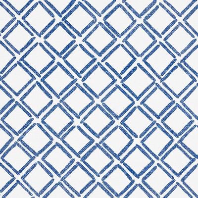 Schumacher Wallpaper DINA PAPERWEAVE COBALT