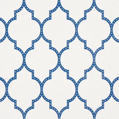 Schumacher Wallpaper ALGIERS PAPERWEAVE BLUE