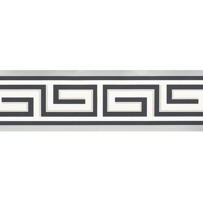 Schumacher Wallpaper BRITT BORDER GRAPHITE