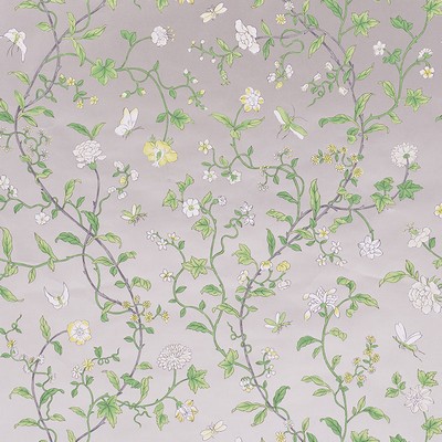 Schumacher Wallpaper FLORAISON CITRON SHIMMER