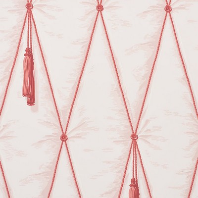 Schumacher Wallpaper DRAPERY BLUSH