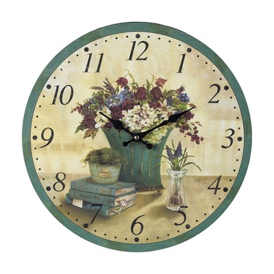 Sterling Bouquet Clock Green
