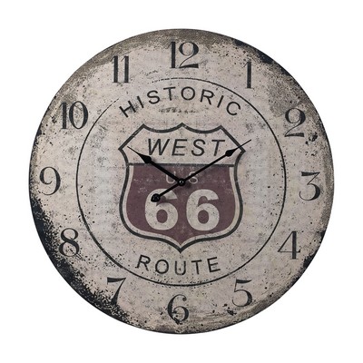 Sterling Route 66 Clock Printed