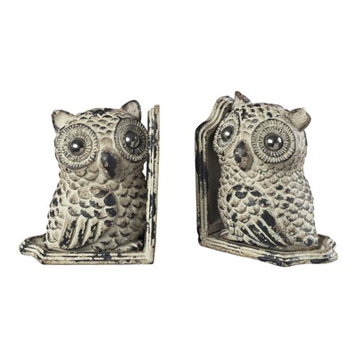 Sterling Owl Book Ends Grappa Gray