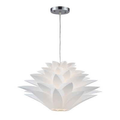 Sterling Inshes-1Light Mini Pendant Lamp White