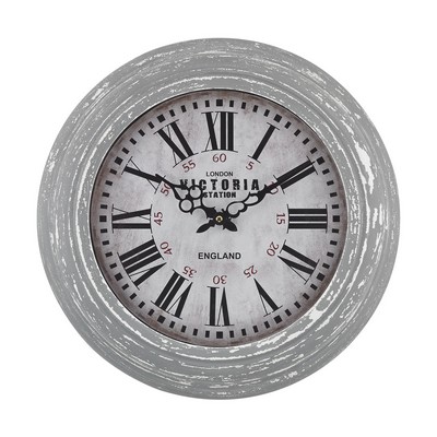 Sterling Victoria Station Clock Distressed Grey