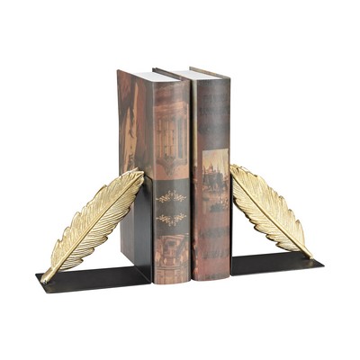 Sterling Ferrier Bookends In Gold And Black Gold,Black