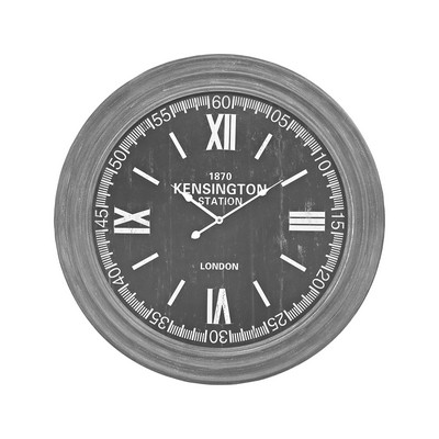 Sterling London Wall Clock In Preda Aged Grey Preda Aged Grey