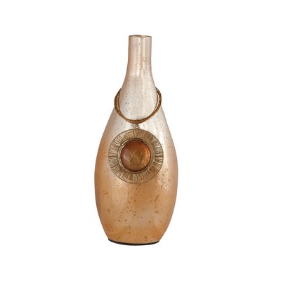 Sterling Vase Kothon 15-Inch Glass Vase In Blonde Sparrow Blonde Sparrow