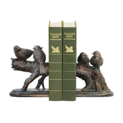 Sterling  Pair of Continuing Branch Bookends Bronze